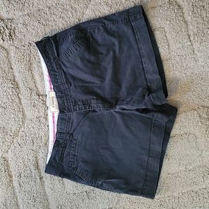 5" inseam black kakhi short